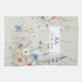 Gepersonaliseerde keukenhanddoek met kleine wilde  (Horizontaal)