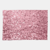 Gepersonaliseerde keukenhanddoek Roos Gouden Glitt (Horizontaal)