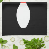 Gepersonaliseerde keukenhanddoek voor bowlingfans (Gevouwen)