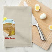 Gepersonaliseerde keukenhanddoeken met tasjes en t (Quarter Fold)