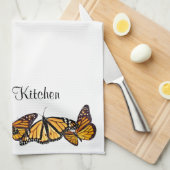 Gepersonaliseerde keukenhanddoeken, monarch Butter Theedoek (Quarter Fold)