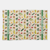 Gepersonaliseerde keukenhanddoeken voor groenten (Horizontaal)