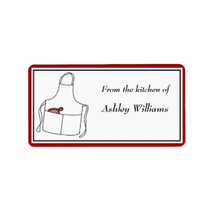 Gepersonaliseerde keukenlabels - medium size etiket