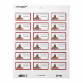 Gepersonaliseerde keukenlabels - medium size etiket (Full Sheet)