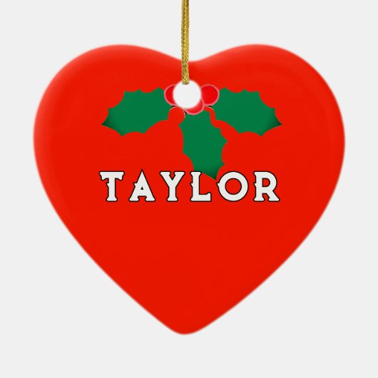 Gepersonaliseerde Kickball Kerstmis Keramisch Ornament (Achterkant)