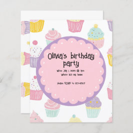 Gepersonaliseerde Kids verjaardag cupcake ontwerp