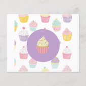 Gepersonaliseerde Kids verjaardag cupcake ontwerp Flyer (Achterkant)
