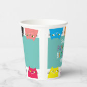 Gepersonaliseerde Kids Verjaardagsfeestje Papieren Bekers (Rechts)