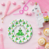 Gepersonaliseerde kikker Happy Birthday Papieren Bordje (Feest)