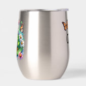 Gepersonaliseerde kikker met bloemen op Lilypad Is (Links)