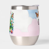 Gepersonaliseerde kikker met bloemen op Lilypad Is (Links)