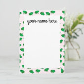 Gepersonaliseerde kikkers Notecards Bedankkaart (Staand voorkant)