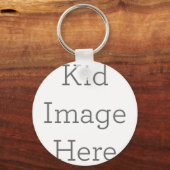 Gepersonaliseerde Kind Afbeelding Sleutelhanger Ca (Voorkant)
