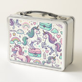 Gepersonaliseerde Kind eenhoorn en regenbogen (Achterkant)