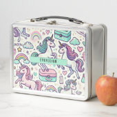 Gepersonaliseerde Kind eenhoorn en regenbogen (In situ)