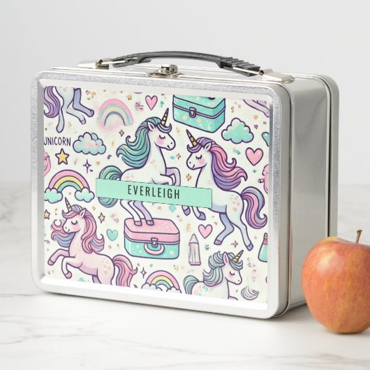 Gepersonaliseerde Kind eenhoorn en regenbogen (In situ)