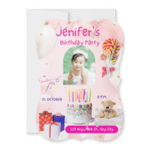 Gepersonaliseerde kind Uitnodiging verjaardag