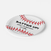 GEPERSONALISEERDE KINDER BASEBALL BIRTHDAY-BORDEN PAPIEREN BORDJE (Gekanteld)