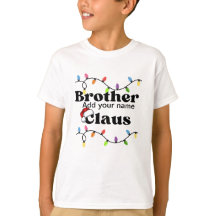 Gepersonaliseerde Kinder basis witte shirt broeder