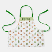 Gepersonaliseerde Kinder bossen Schort (Voorkant)