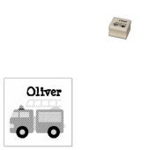 Gepersonaliseerde Kinder brandweerwagen Rubberstempel (Gestempeld)