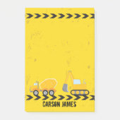 Gepersonaliseerde Kinder constructienaam Geel Post-it® Notes (Voorkant)