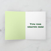 Gepersonaliseerde Kinder Dinosaurus Verjaardag Kaa Kaart (Binnen)