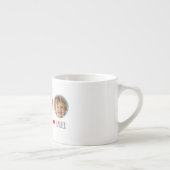 Gepersonaliseerde Kinder foto met namen en harten Espresso Kop (Rechts)