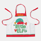 Gepersonaliseerde Kinder Fun Santa Helper Elf Chri Schort (Voorkant)