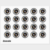 Gepersonaliseerde Kinder Galaxy Reizen Ronde Sticker (Vel)