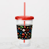 Gepersonaliseerde Kinder Gamer Patroon Video Game  Acryl Drinkbeker (Rechts)
