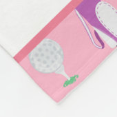 Gepersonaliseerde Kinder Golfer Golfcart Golfsport Fleece Deken (Hoek)