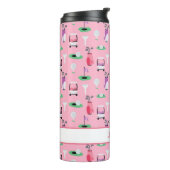 Gepersonaliseerde Kinder Golfer Golfcart Golfsport Thermosbeker (Gedraaid links)