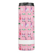 Gepersonaliseerde Kinder Golfer Golfcart Golfsport Thermosbeker (Achterkant)