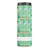 Gepersonaliseerde Kinder Golfer Golfcart Golfsport Thermosbeker (Achterkant)
