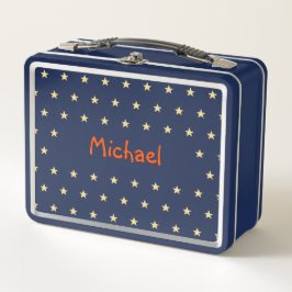 Gepersonaliseerde Kinder jongensnaam Gold Stars Bl