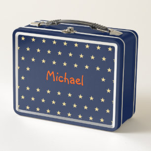 Gepersonaliseerde Kinder jongensnaam Gold Stars Bl