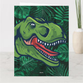 Gepersonaliseerde Kinder Jurassic Dino Dino Dinosa Kaart (Achterkant)