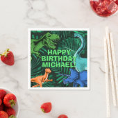 Gepersonaliseerde Kinder Jurassic Dino Dino Dinosa Servet (Insitu)
