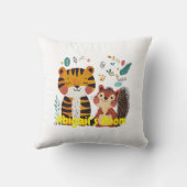 Gepersonaliseerde Kinder kamer met schattige diere Kussen (Achterkant)