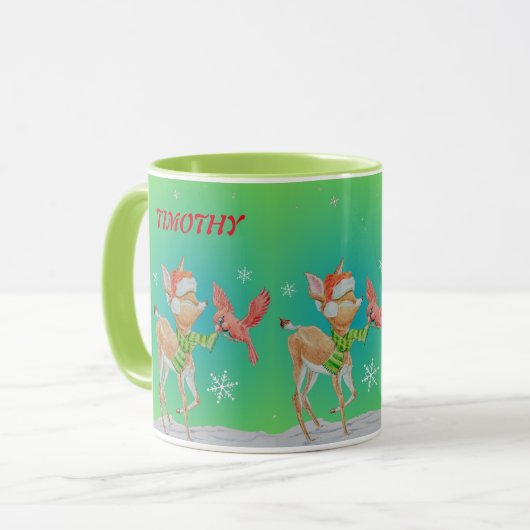 GEPERSONALISEERDE KINDER KERST MOK (Voorkant links)