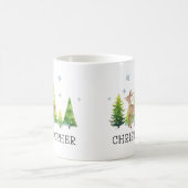 Gepersonaliseerde Kinder Kerst Schattigee Hot Coco Koffiemok (Center)