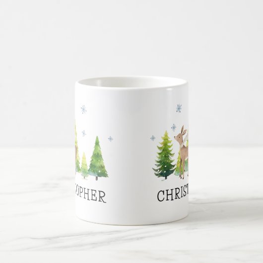 Gepersonaliseerde Kinder Kerst Schattigee Hot Coco Koffiemok (Center)