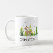 Gepersonaliseerde Kinder Kerst Schattigee Hot Coco Koffiemok (Links)