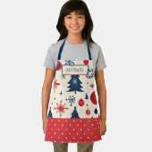 Gepersonaliseerde Kinder kerstbakken Schort (Insitu)