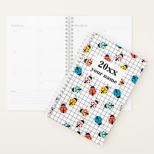 Gepersonaliseerde Kinder lieveheersbeestje planner (Display)