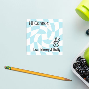 Gepersonaliseerde Kinder Lunch Box Notes Retro Che