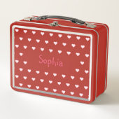 Gepersonaliseerde Kinder meisjes noemen Pink Heart (Voorkant)