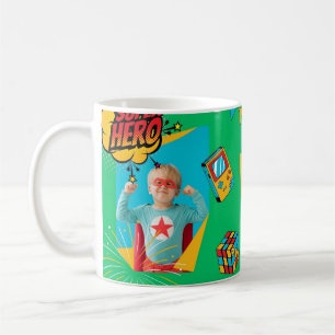 Gepersonaliseerde Kinder Mok – Superhero Name Desi