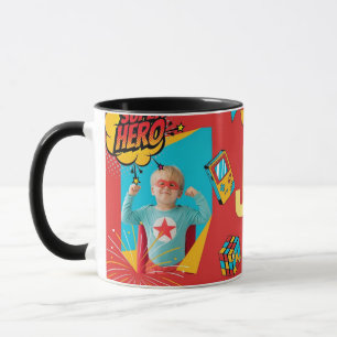 Gepersonaliseerde Kinder Mok - Superhero Name Desi